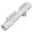 Waterway Manifold 1" Slip x 1" Spigot, (8) 3/8" Barbed 672-4370 
